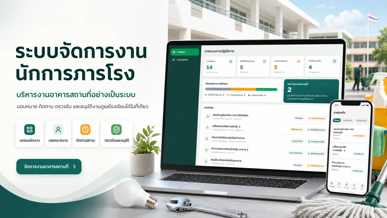 ระบบจัดการนักการภารโรง